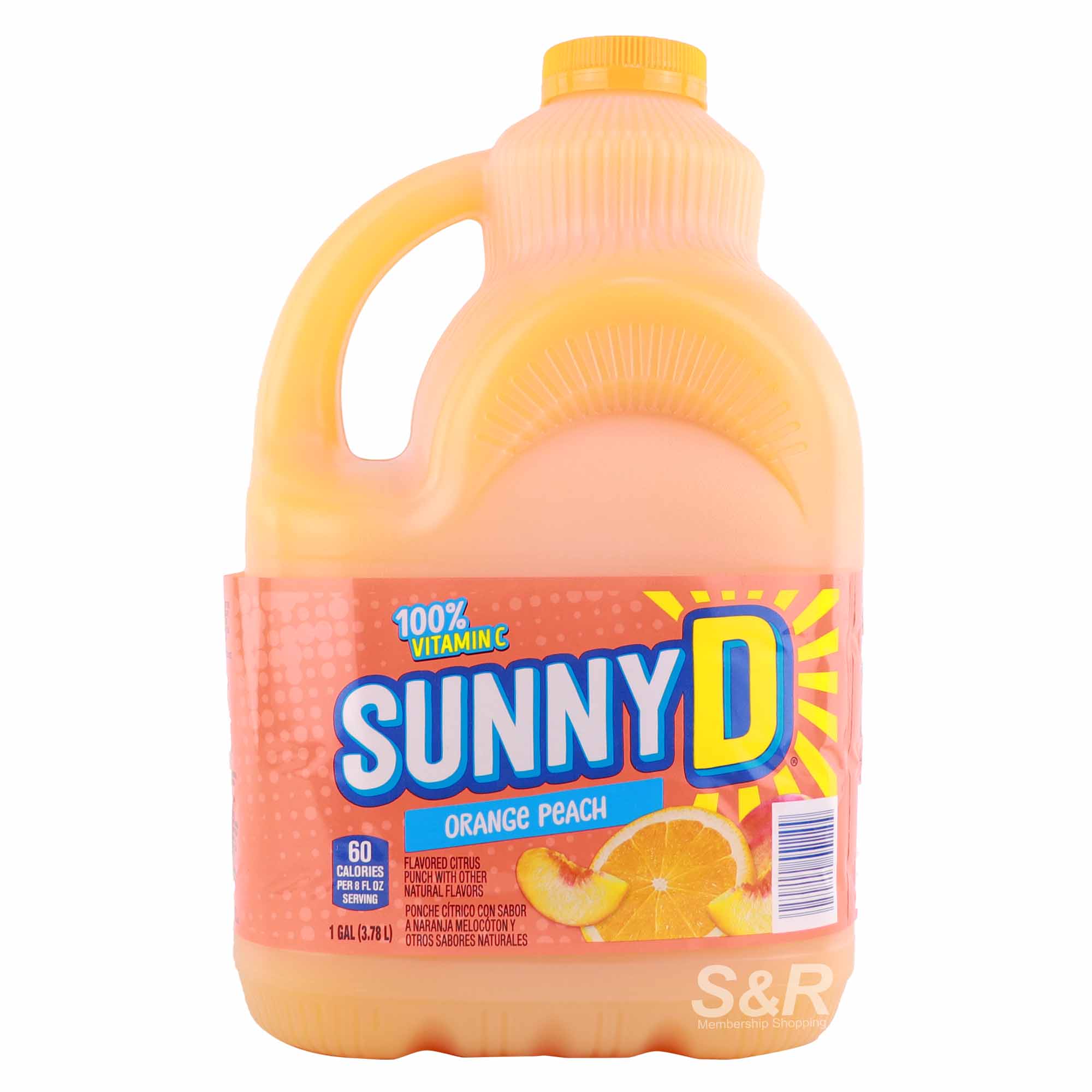 Sunny D Orange Peach Juice 3.78L Sunny D Orange Peach Juice 3.78L